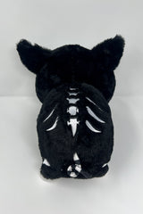 vampirefreaks black and white stuffed animal skeleton plushie with spiral tail