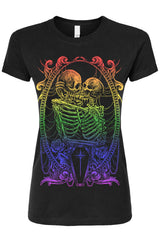 Pride Skeleton Love T-shirt [RAINBOW]