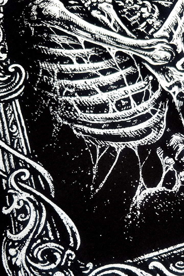 gothic skeleton romantic goth  shirt by vampirefreaks 