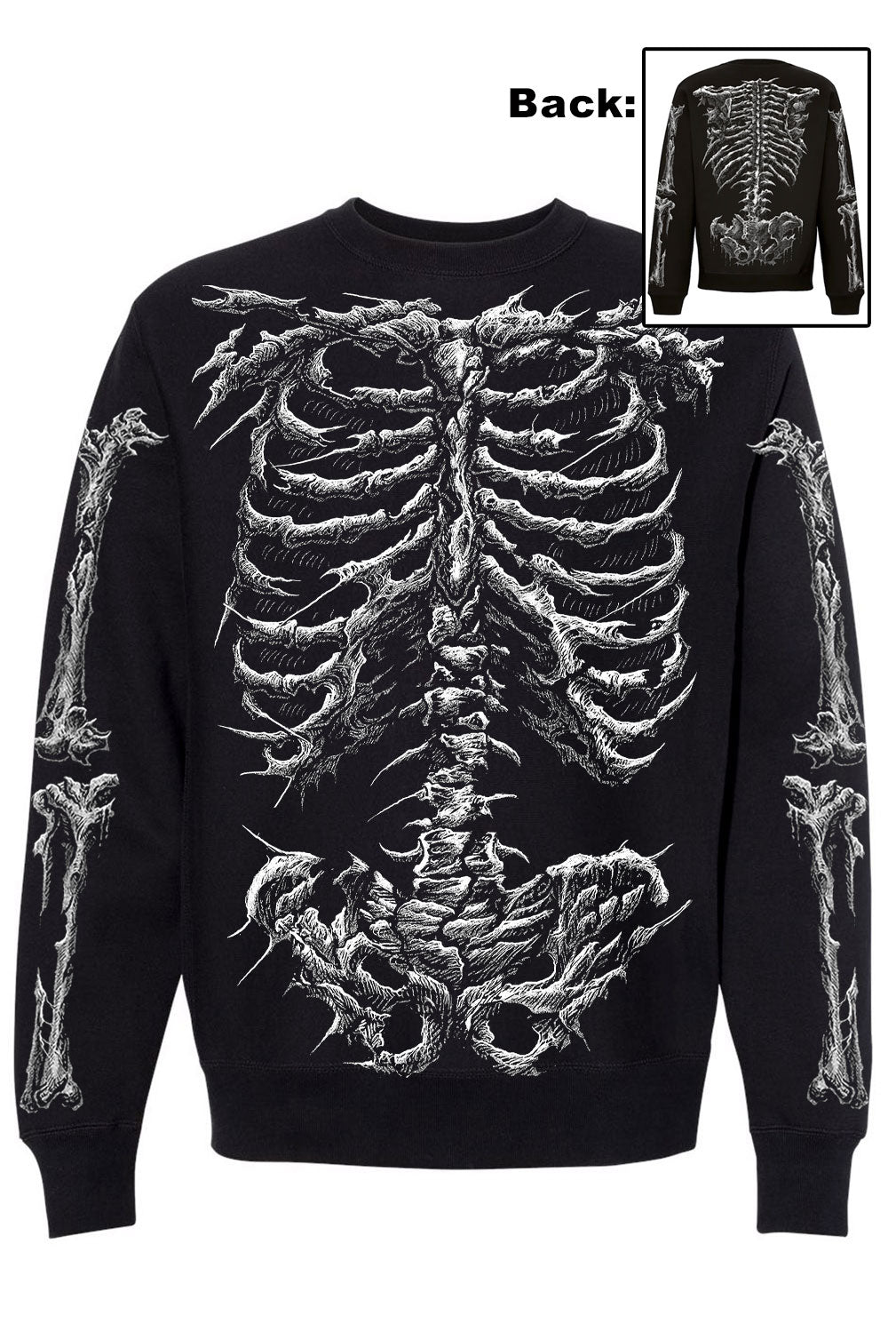 Skeleton back cheapest sweater