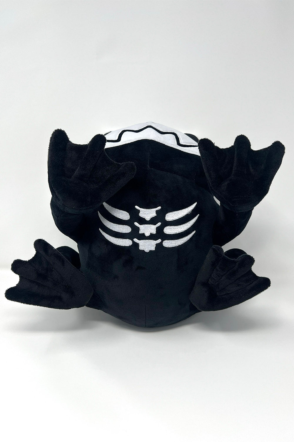 funny dark humor skeleton toad  frog plush toy
