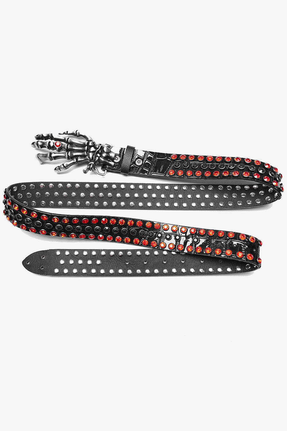 Skeleton Bones Studded Belt