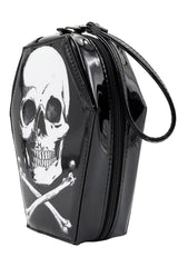 black skeleton wallet