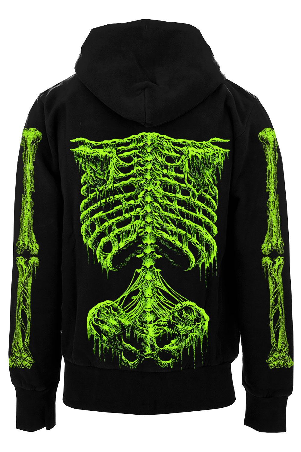 Zombie Rot Skeleton Hoodie [Monster Green]