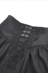 Womens full length black skirt