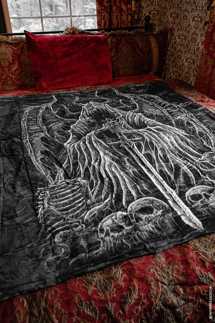 Angel of Death Throw Blanket