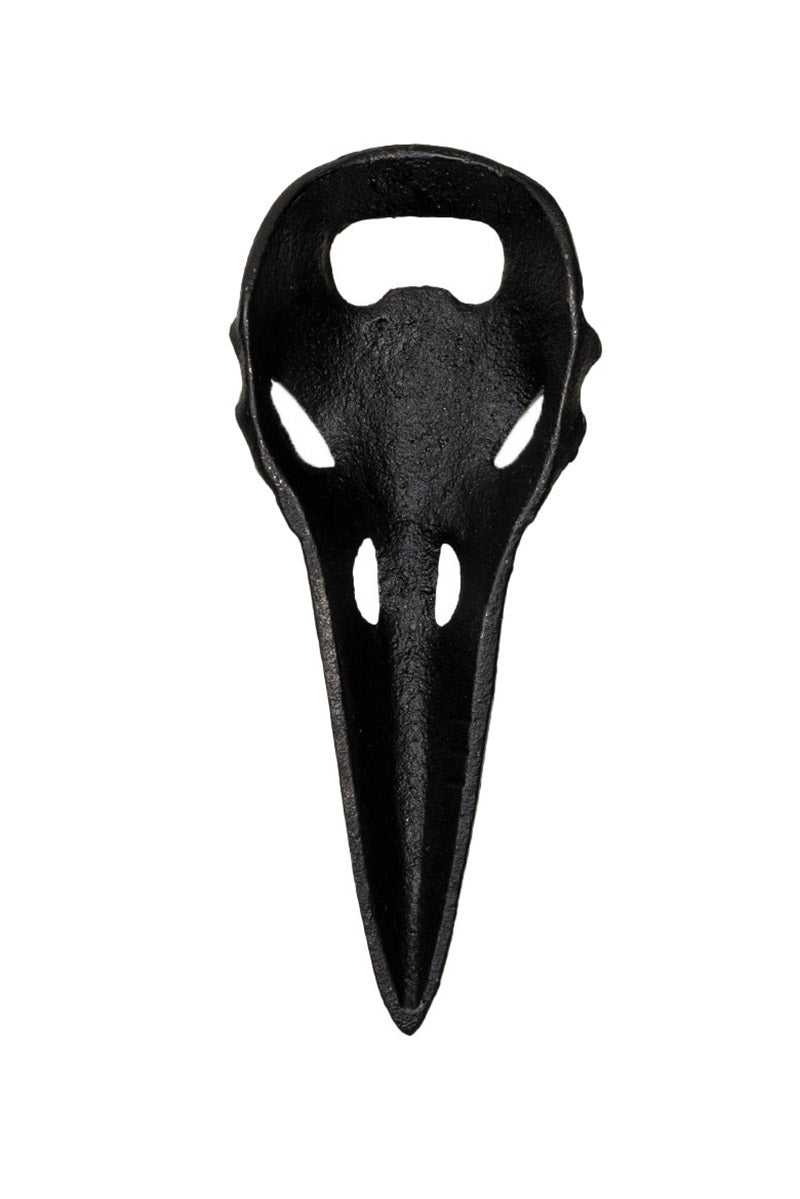 raven skull bottle opener by alchemy gothic 