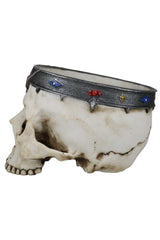 gothic skull medieval goth king crown bowl