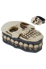 gothic skull trinket box