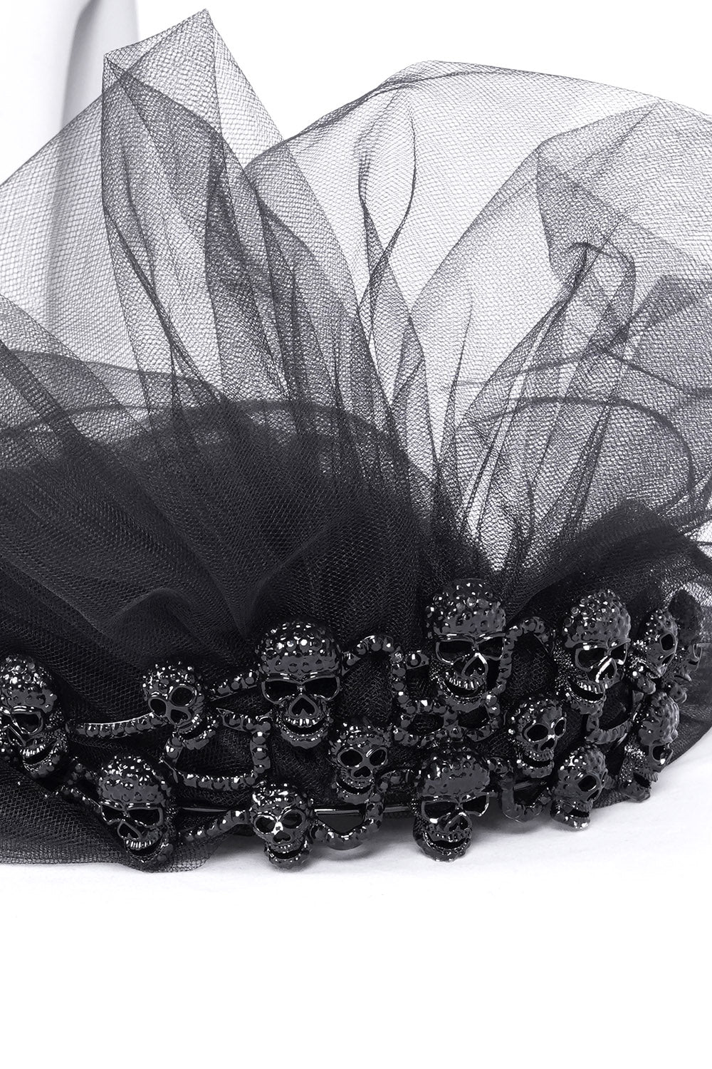 vampire goth bridal veil