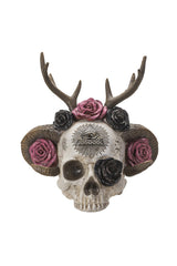 occult skull statue
