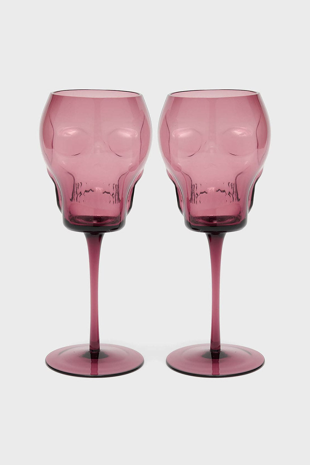 Cranium Wine Glasses [Plum]