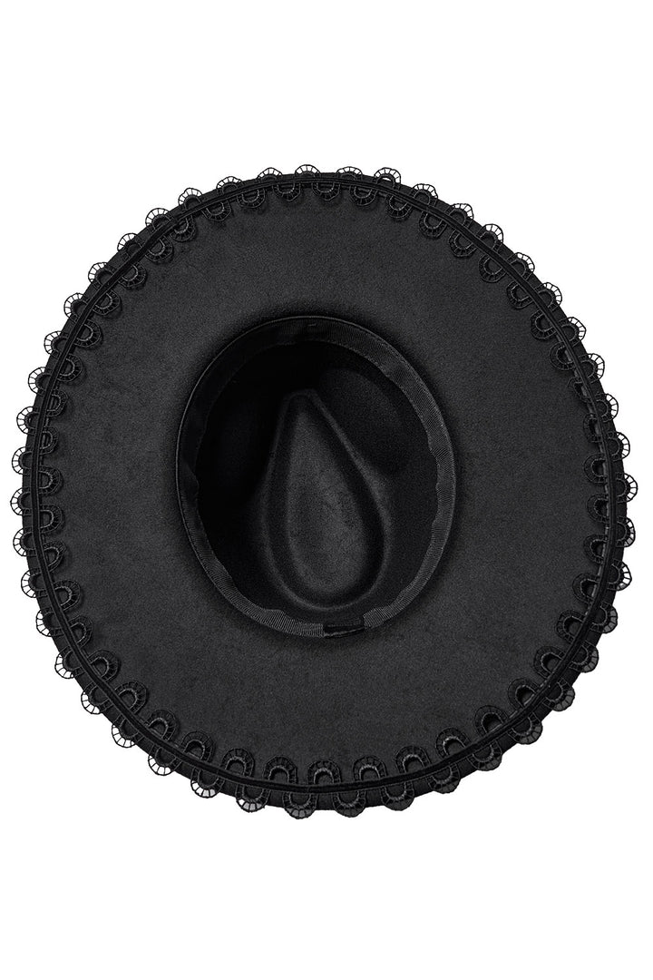 chain strap gothic hat