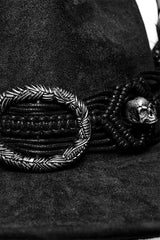 vegan suede zombie hunter rob zombie inspired hat