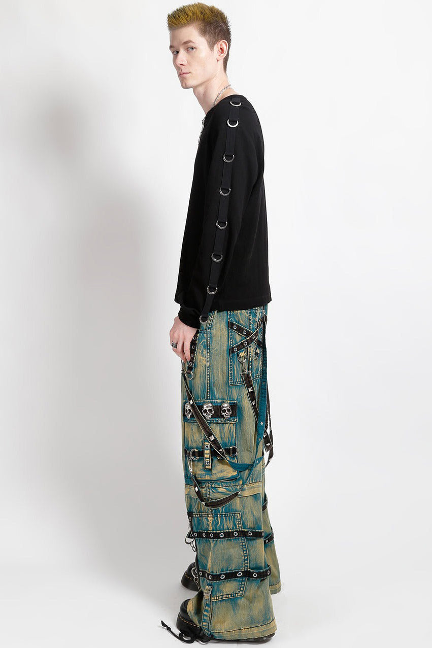 tripp nyc studded mens cargo jeans