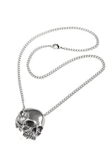 pewter vampire skull necklace by alchemy england 