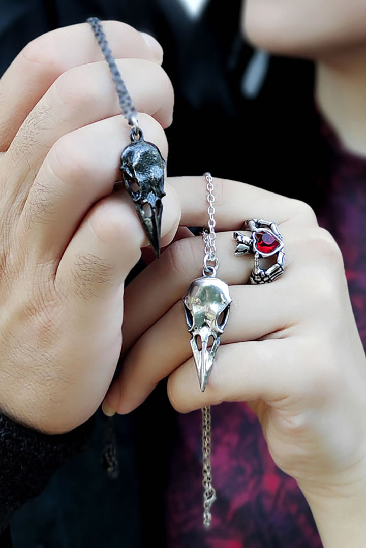gothic raven necklaces by alchemy 