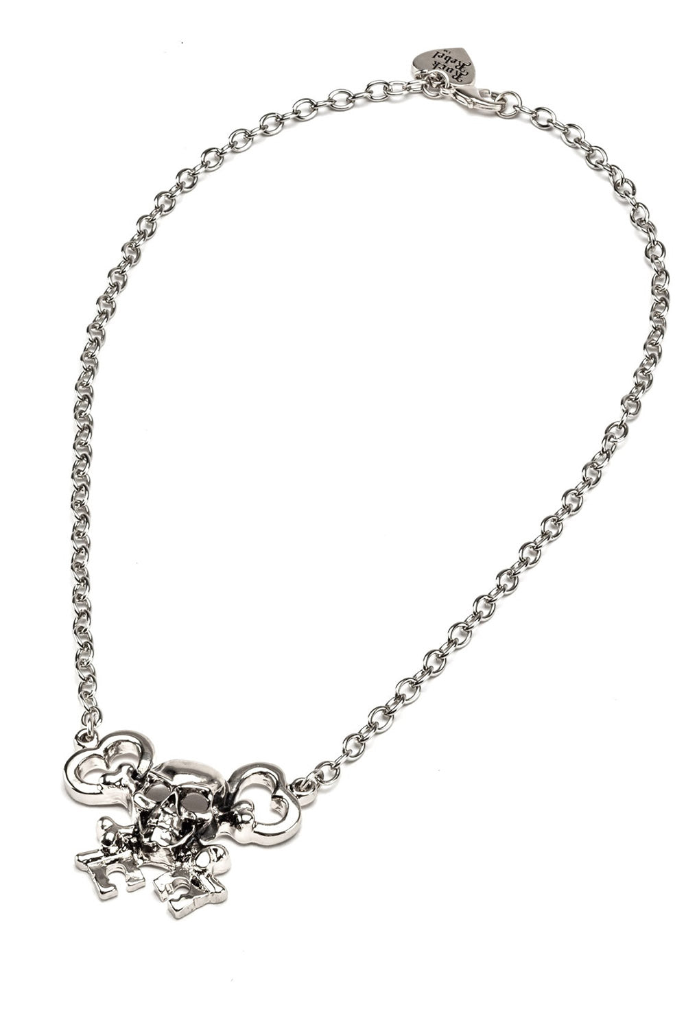 emo gothic skull and crossbones key necklace made of zinc alloy