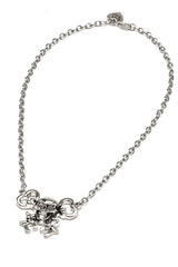 emo gothic skull and crossbones key necklace made of zinc alloy