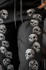 goth skull pajamas