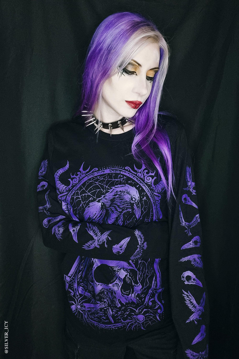 Death Raven T-shirt [PURPLE]