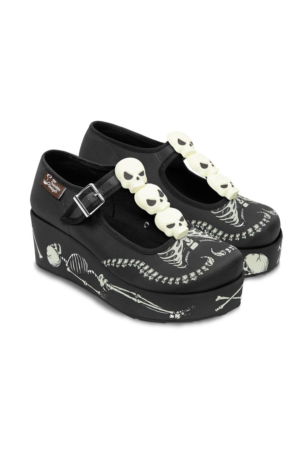 spooky skull shoes