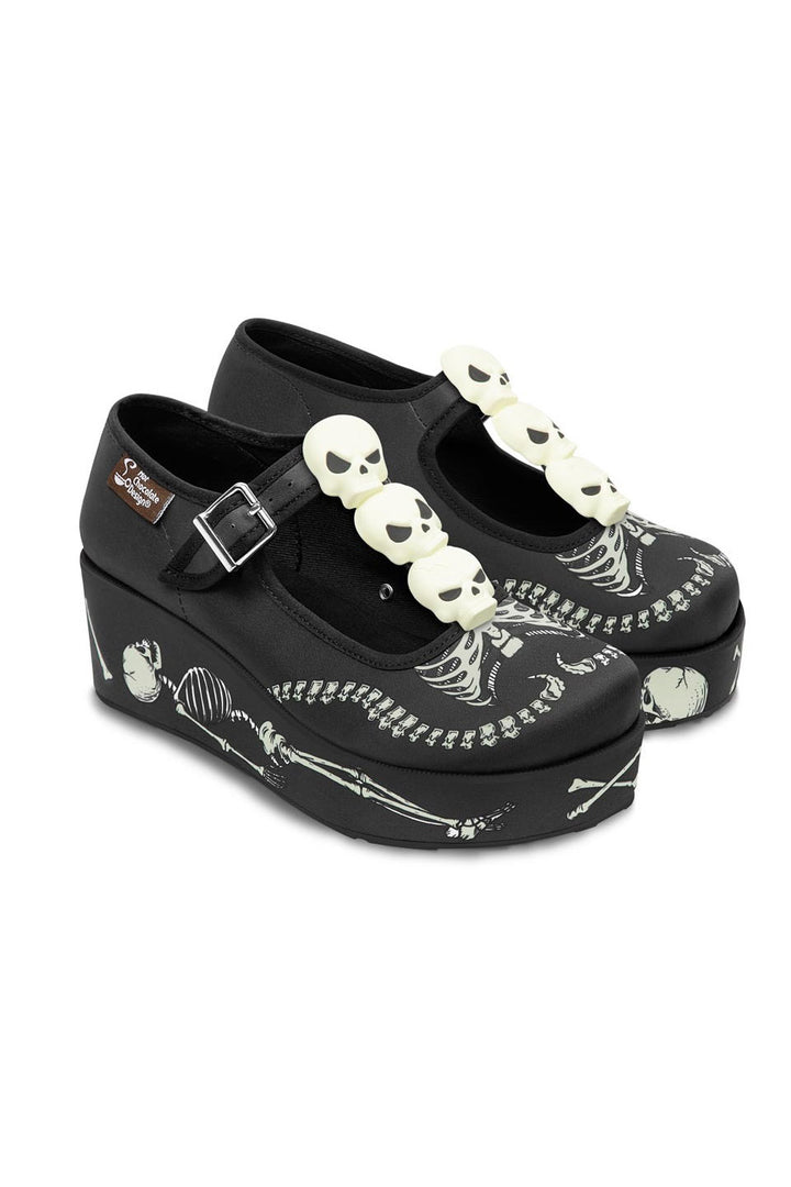 spooky skull shoes