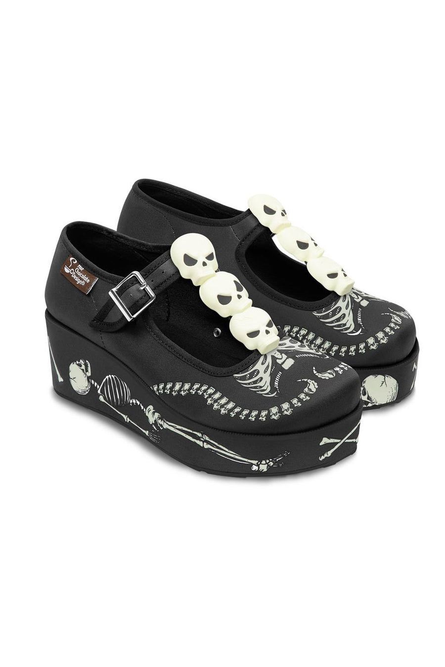 spooky skull shoes