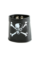 Brazalete con calavera y huesos cruzados
