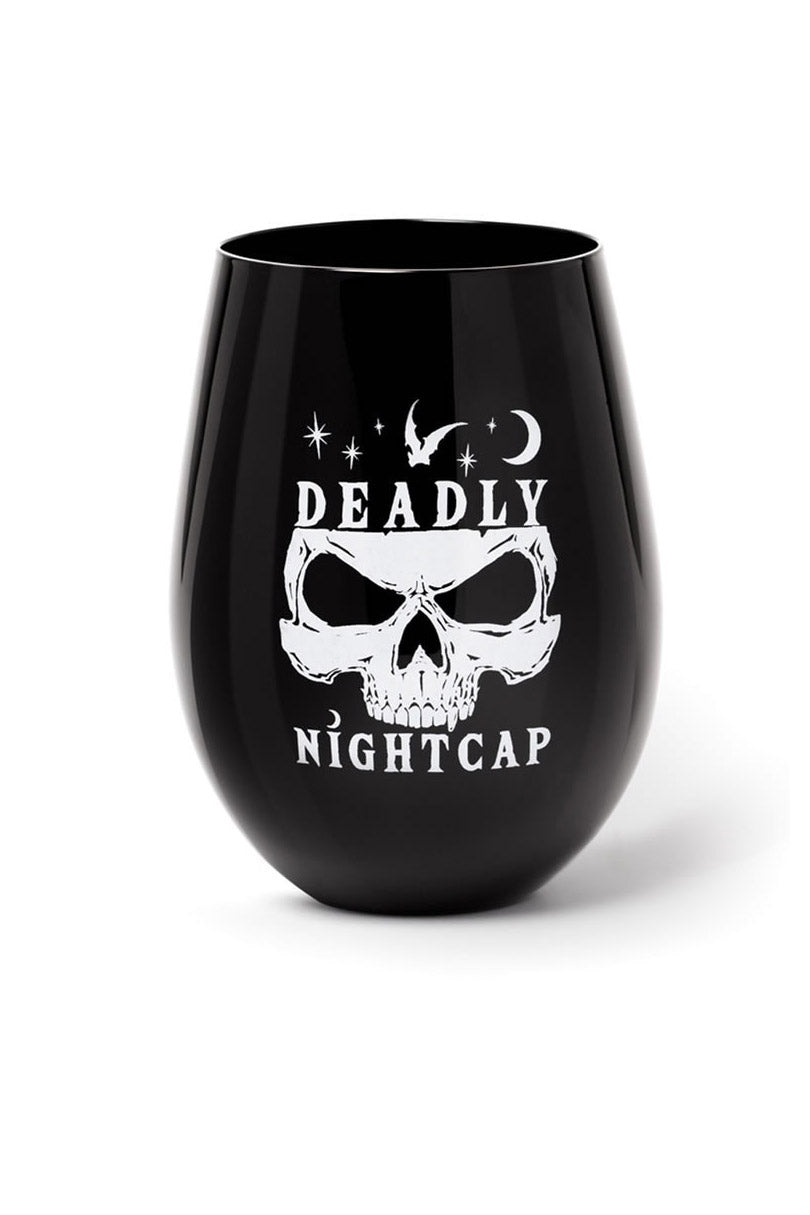 skull drinking glass