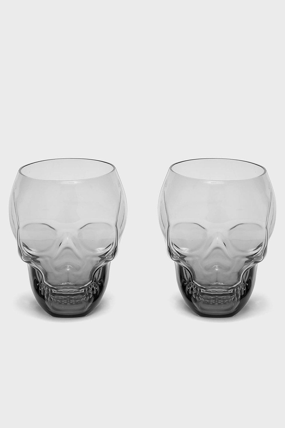 gothic skull glass cup