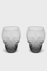 gothic skull glass cup