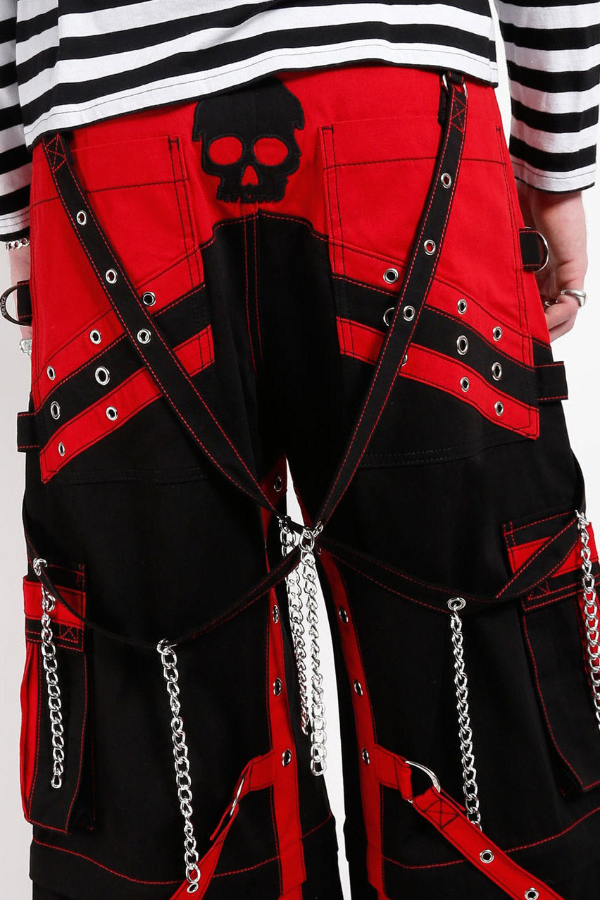 skull patch punk baggy jeans