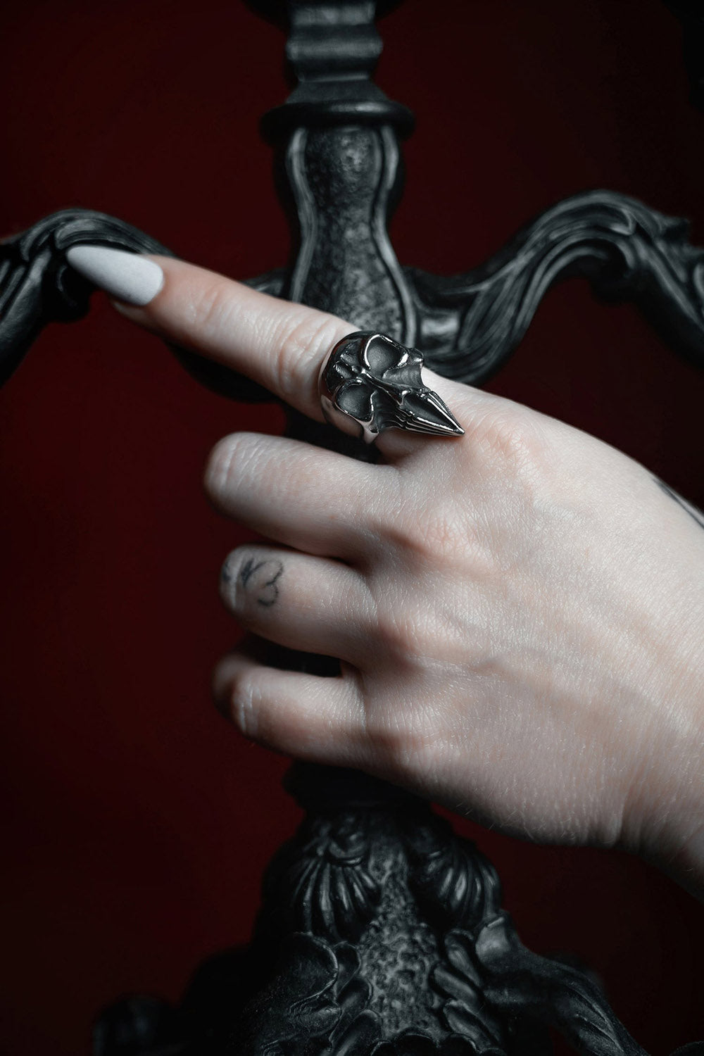 gothic heavy metal ring