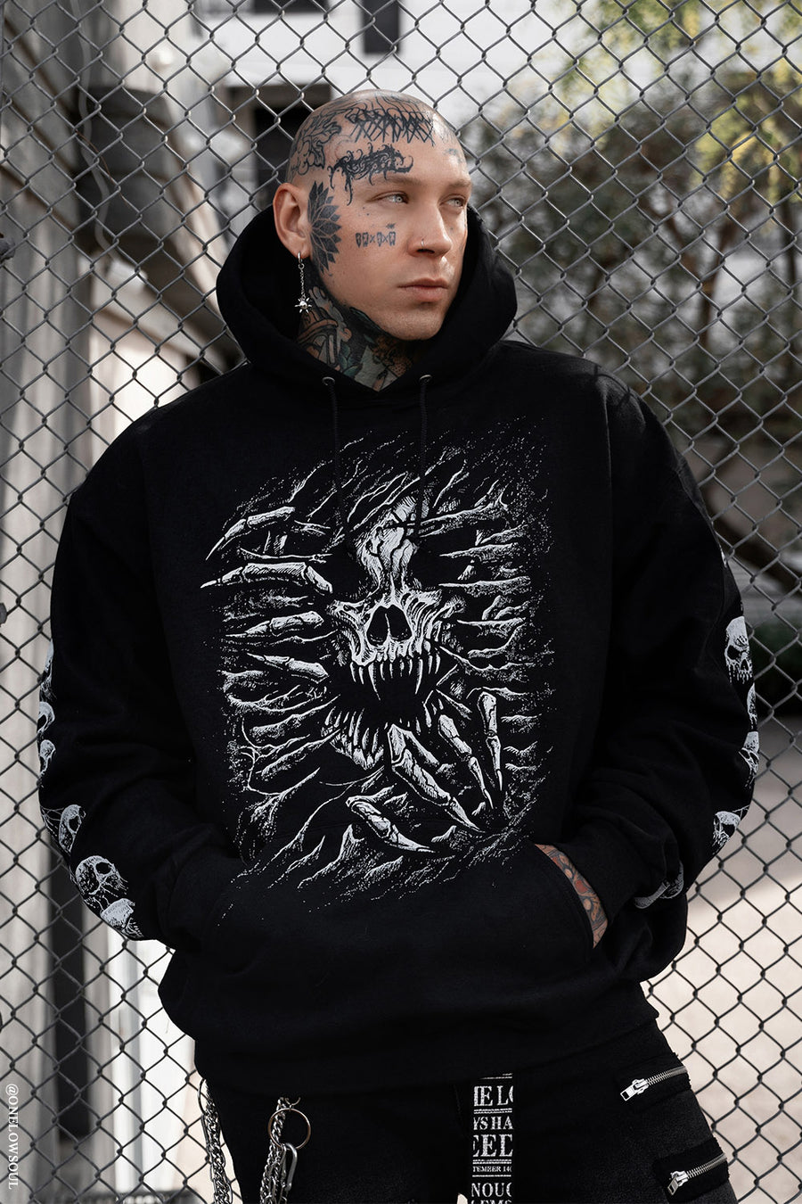 skull hoodie