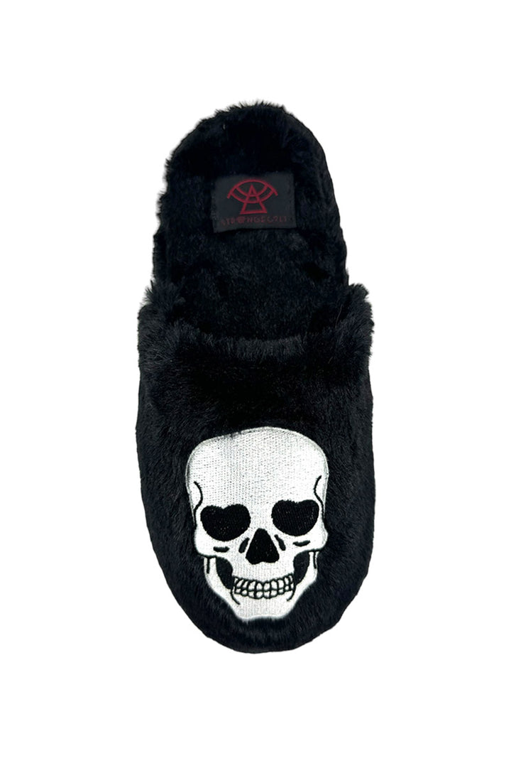 punk skull slippers