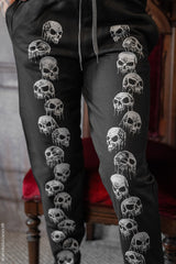 punk skull jogger pants