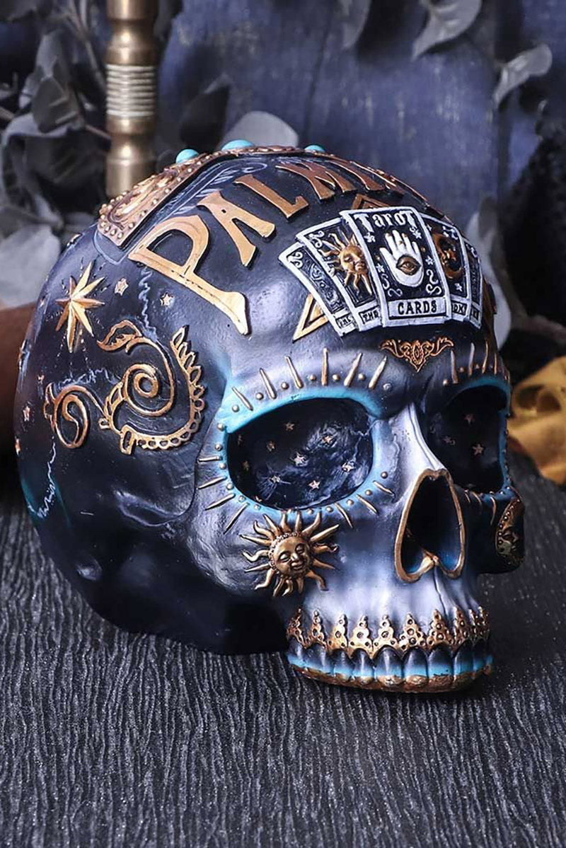 Palmistry Destiny Skull Sculpture