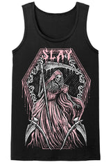 emo grim reaper lady tank top