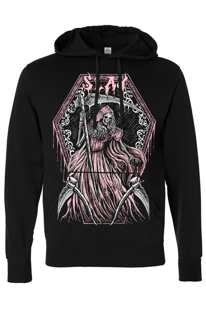 womens grim reaper in a dress funny gothic hoodie jacket