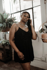 plus size black dress