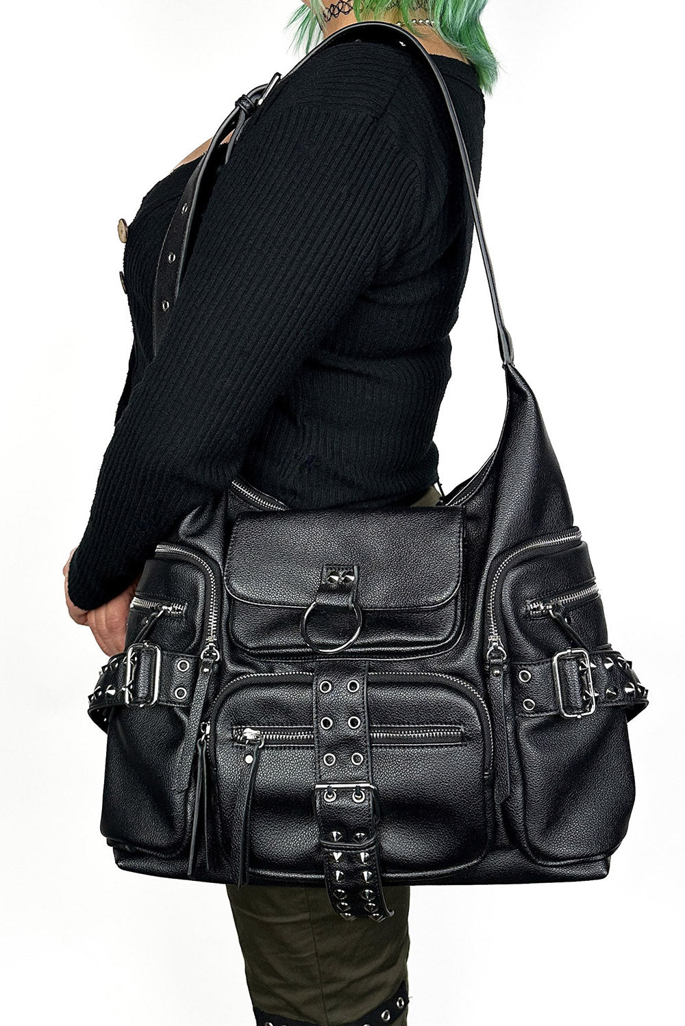 studded gothic bag by wicked misfit 