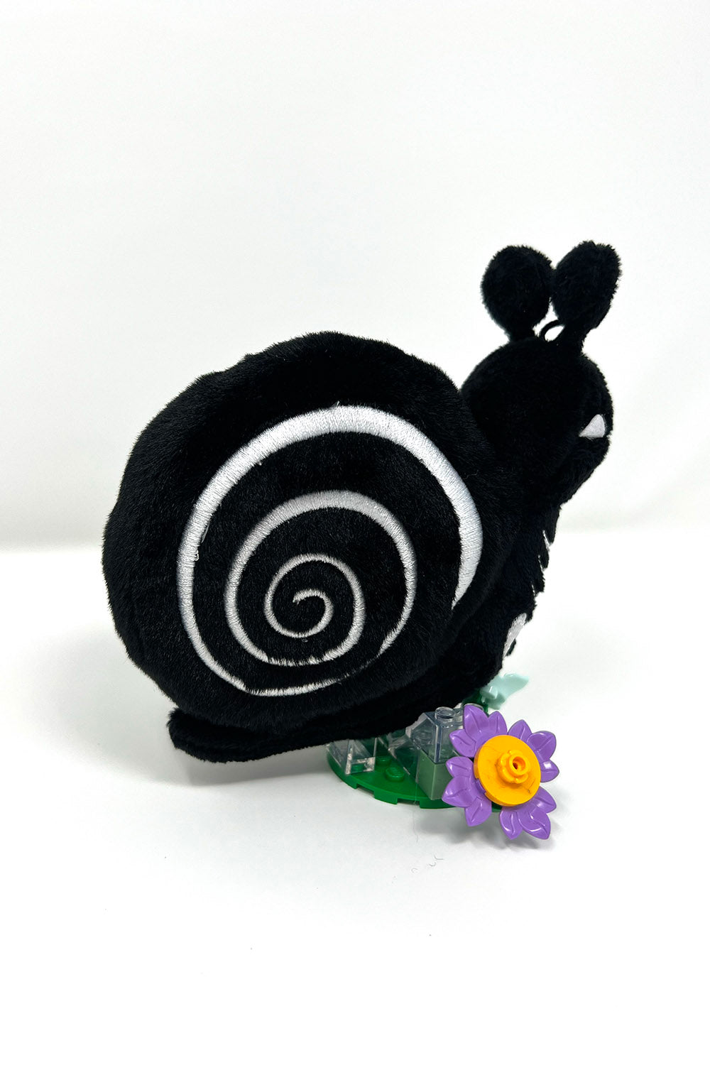 creepy cute spooky snail plush keychain