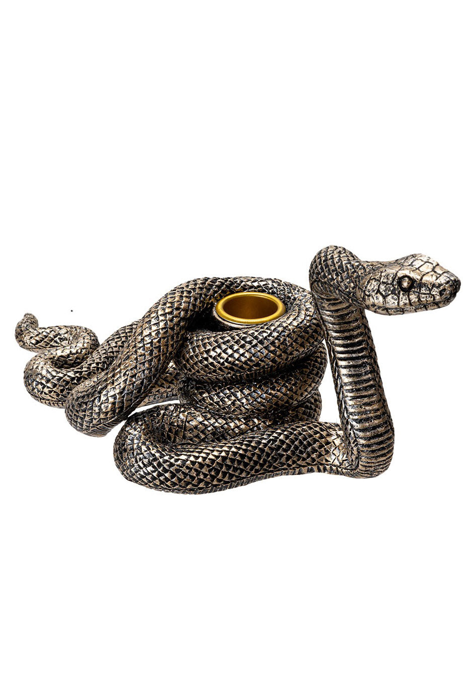 gothic snake candle holder
