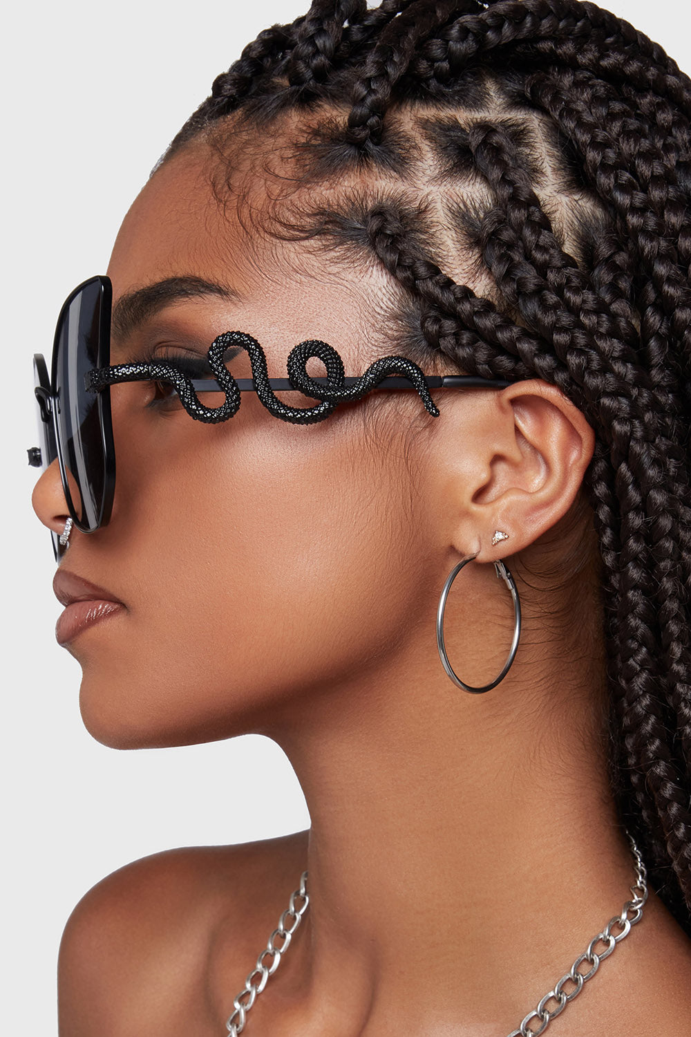 snake serpent large gothic sunglasses