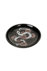 beautiful flower and snake gothic trinket dish