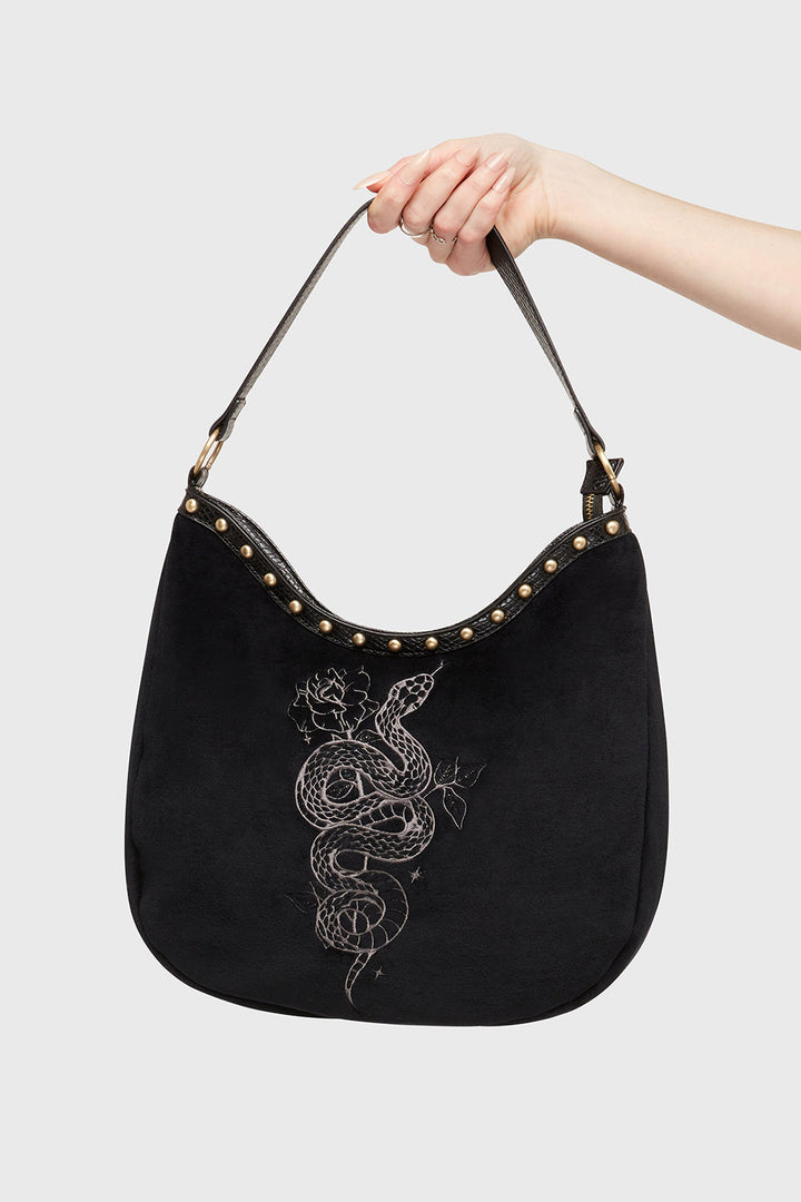 velvet snake purse
