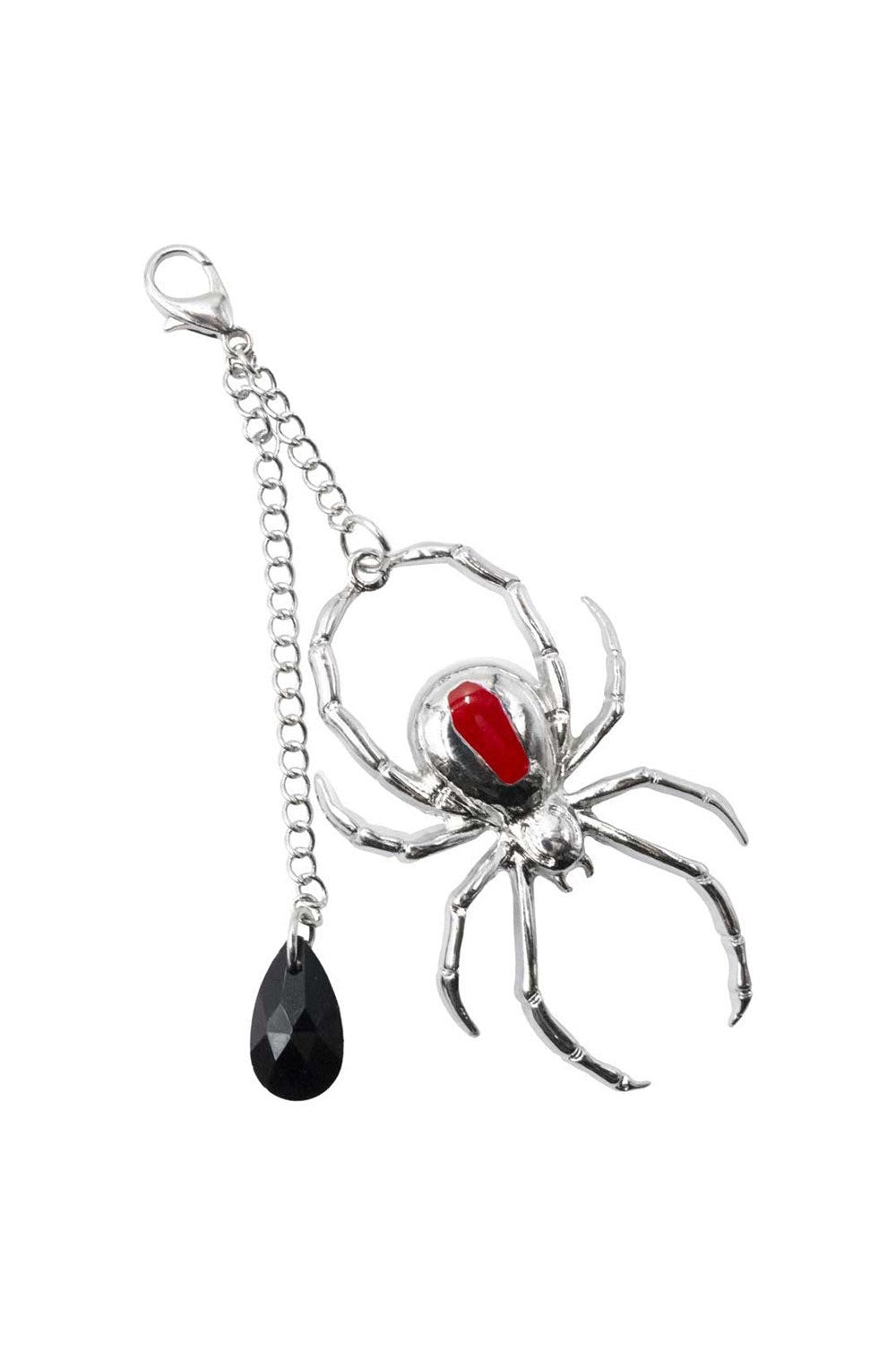 halloween spider hair clip charm