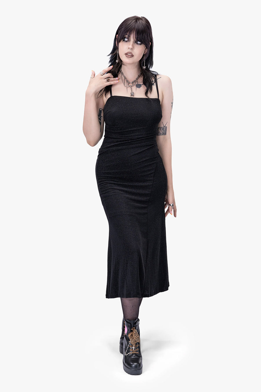 leg slit dress by wicked misfit