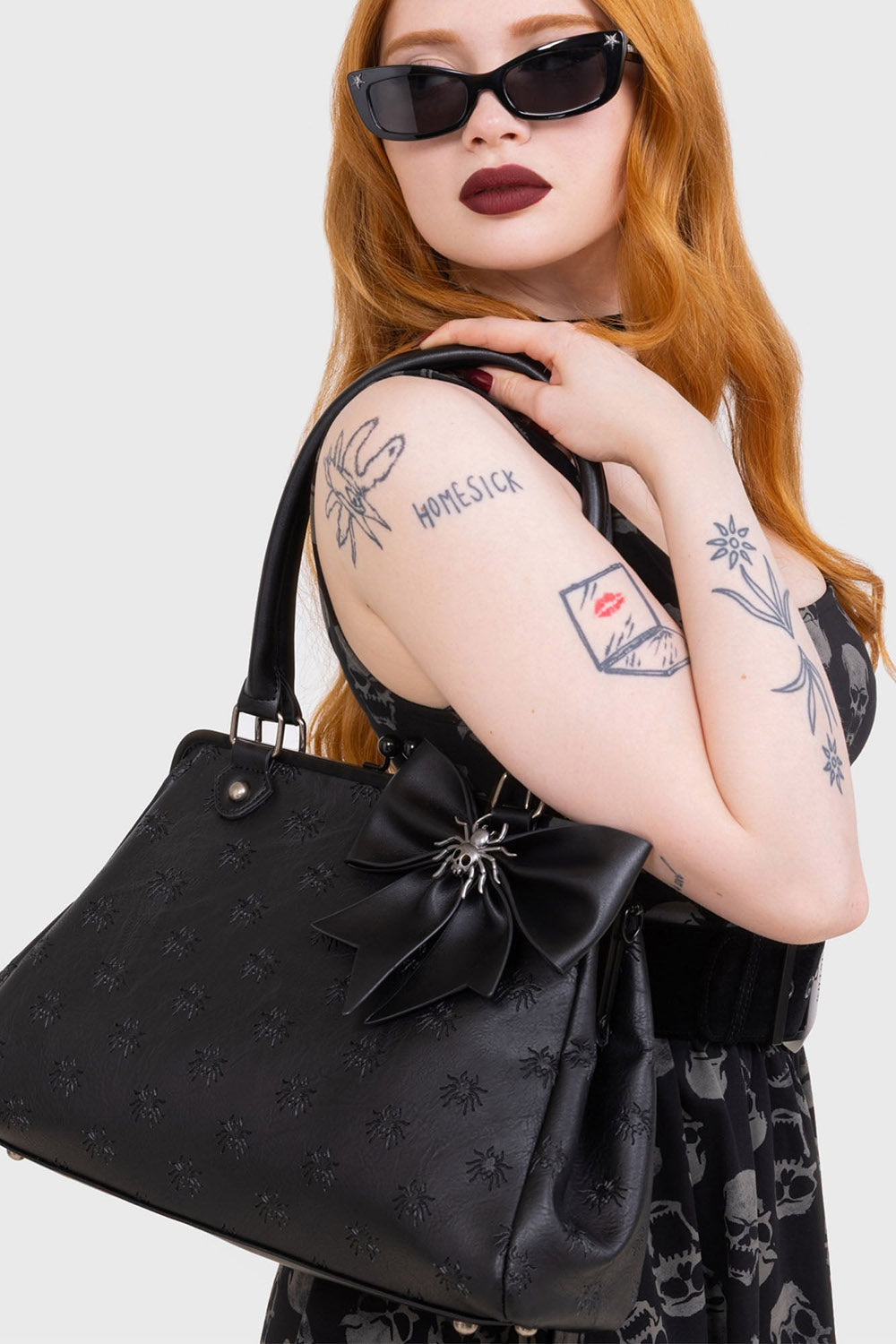 vegan leather rockabilly handbag 